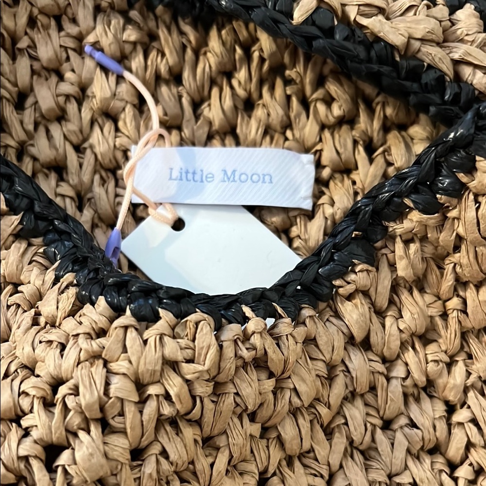 Aritzia Little Moon Woven Straw Tote Bag, BNWT